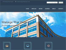 Tablet Screenshot of managethatproject.com
